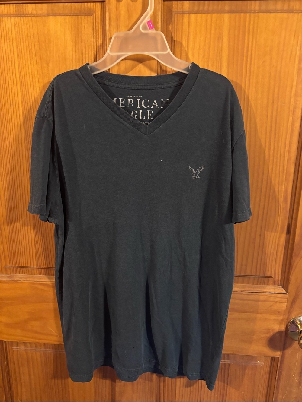 American Eagle Outfitters Men's V-Neck Tee — Green